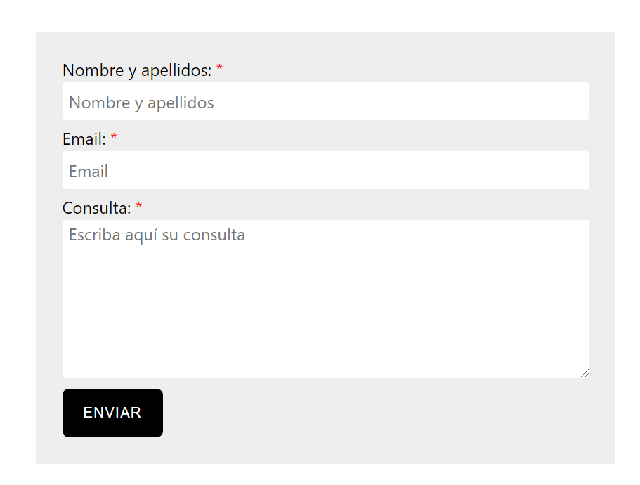Formulario de contacto
